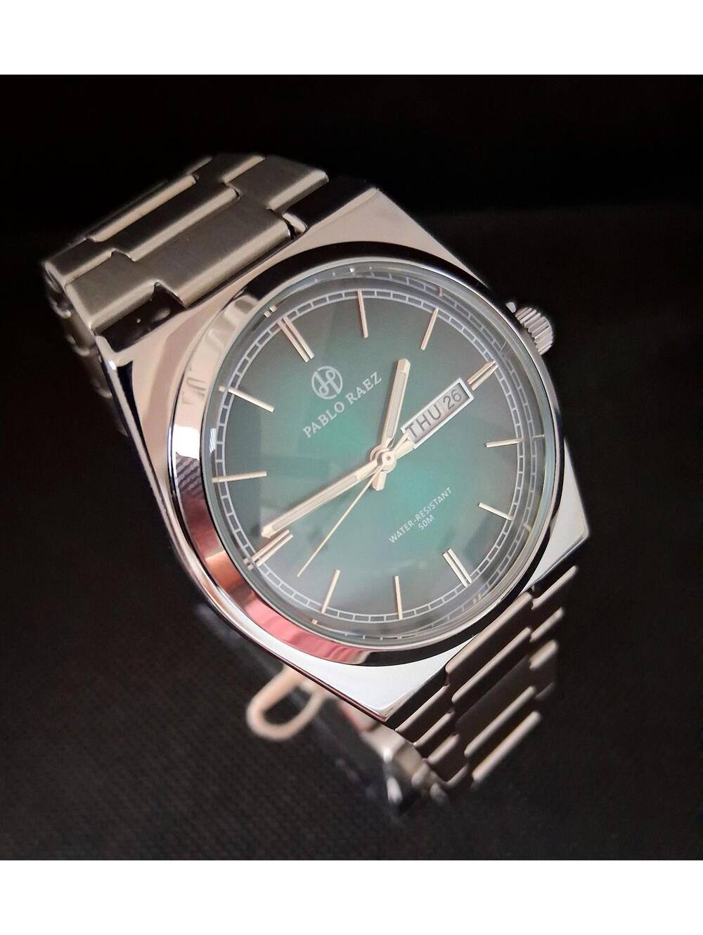 ⭐ NEW Pablo Raez Men's Day/Date Dress Watch